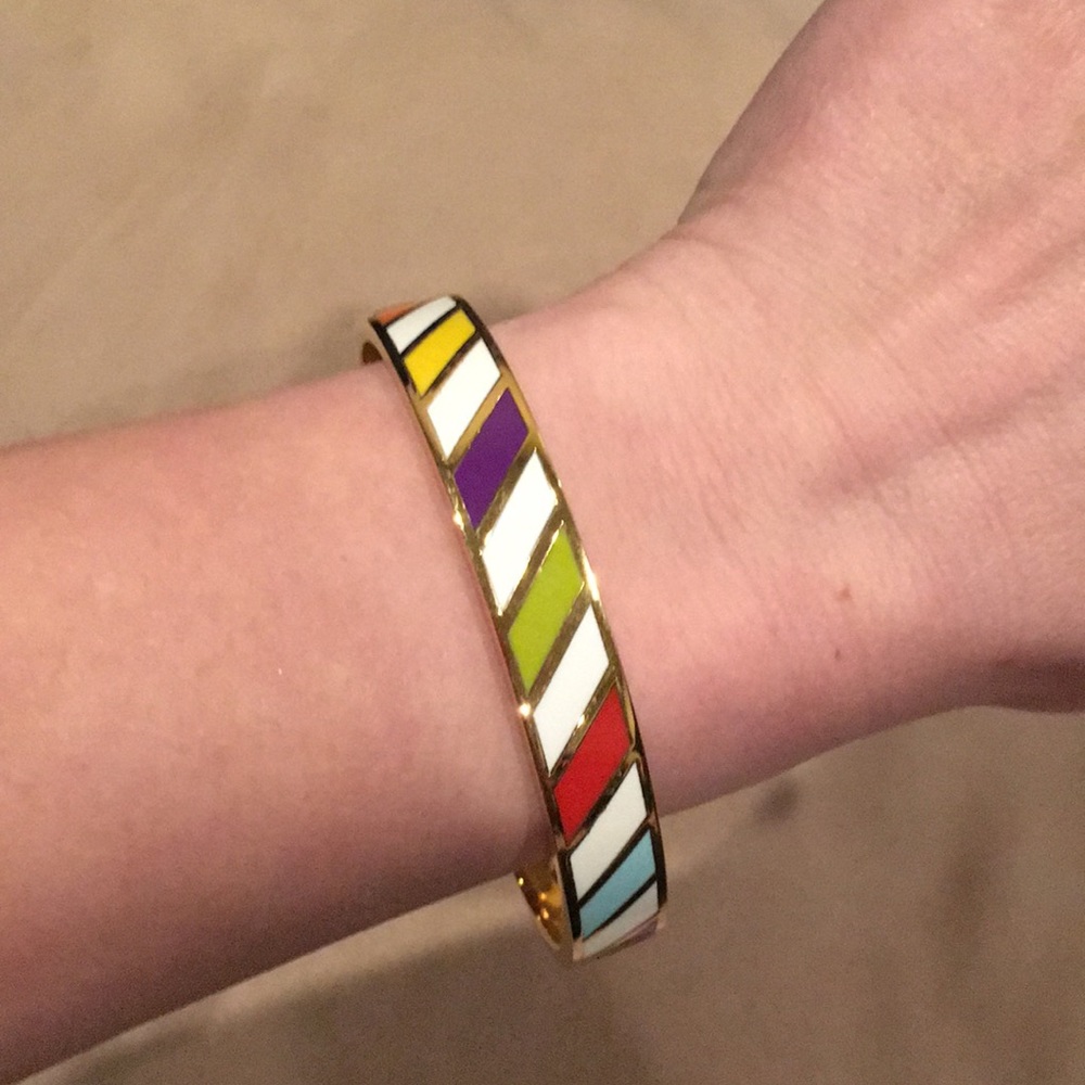Kate Spade striped bangle